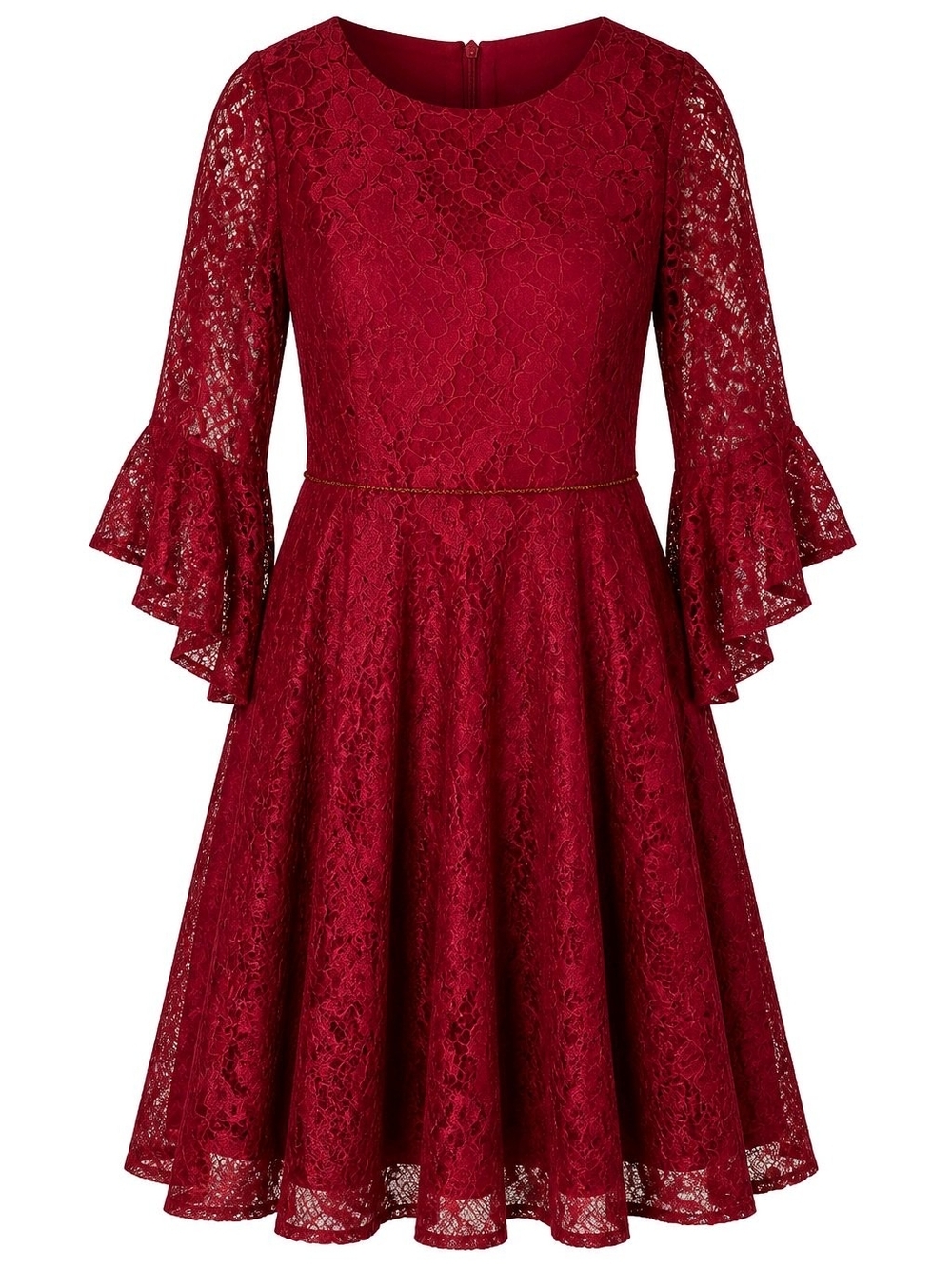 David Charles Gold Label :  Crimson Lace Whimsigoth Dream Dress - 12Y  1171